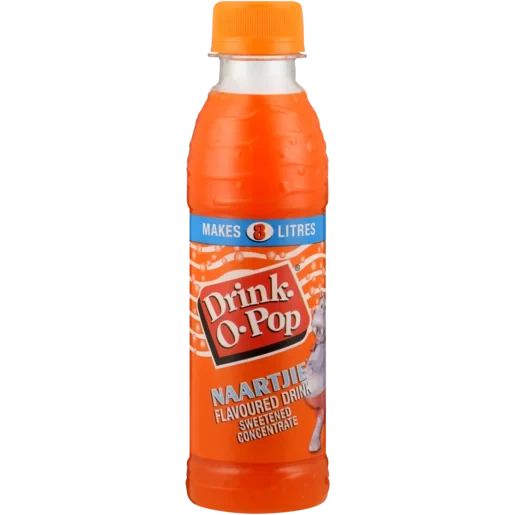 Drink-O-Pop Cordial Naartjie Flavoured Drink 10x200ml