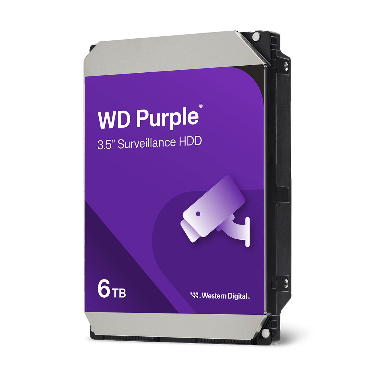 WD Purple 6TB Surveillance Hard Drive, 3.5 inch SATA, 256MB Cache (WD64PURZ)