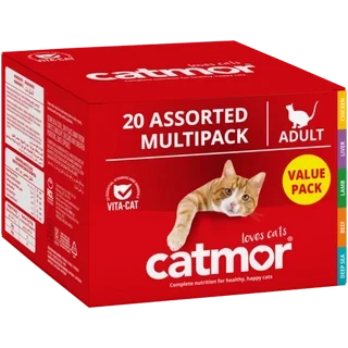 Catmor Multi-Pack Assorted Adult Wet Cat Food 20 x 70g