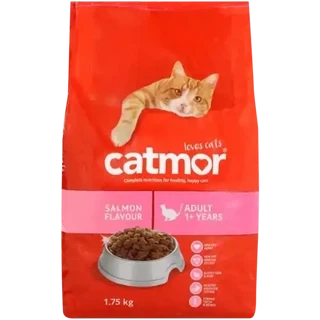 Catmor Salmon Flavoured Adult Dry Cat Food 10x1.75kg