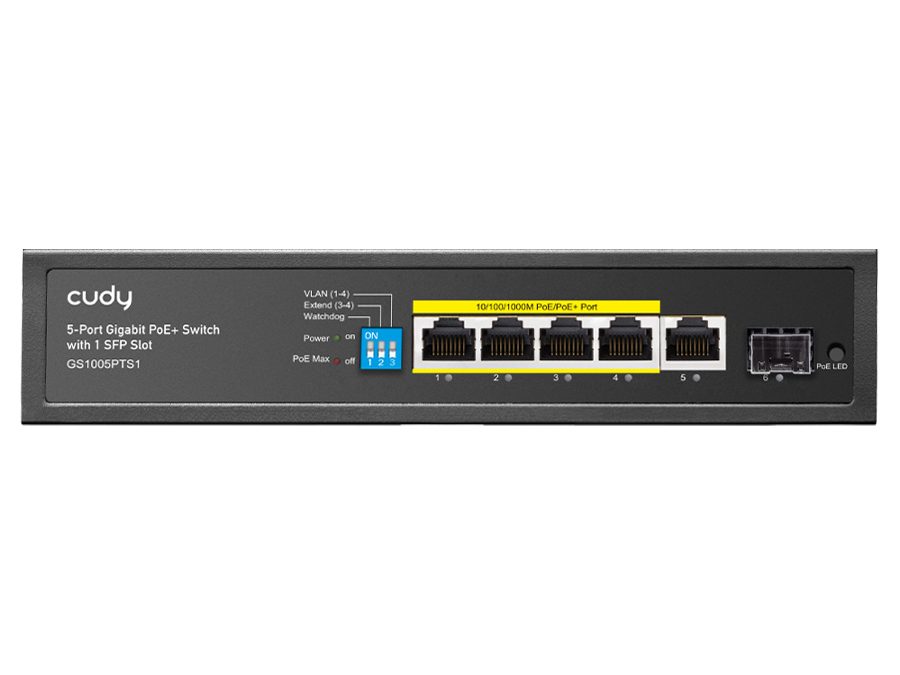 Cudy 5 Port Gigabit 4 PoE 120W 1SFP Switch