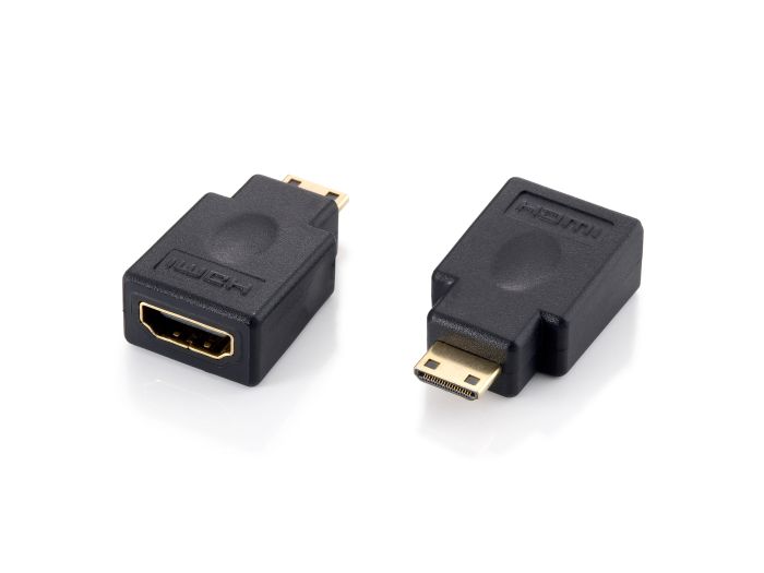 Equip Mini HDMI to HDMI Adapter, Male to Female, Black