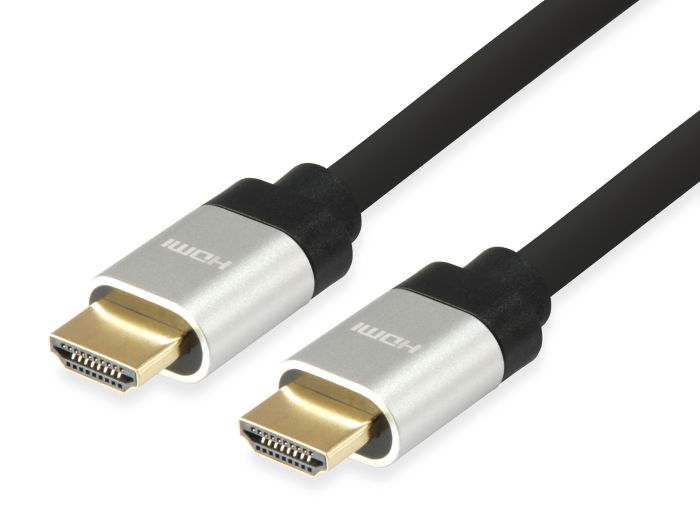 Equip HDMI 2.0 Cable, Aluminium Housing, 4K, 10m, Black