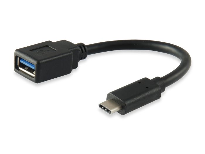 Equip USB-C to USB-A OTG Adapter, 5Gbps, 15cm, Black