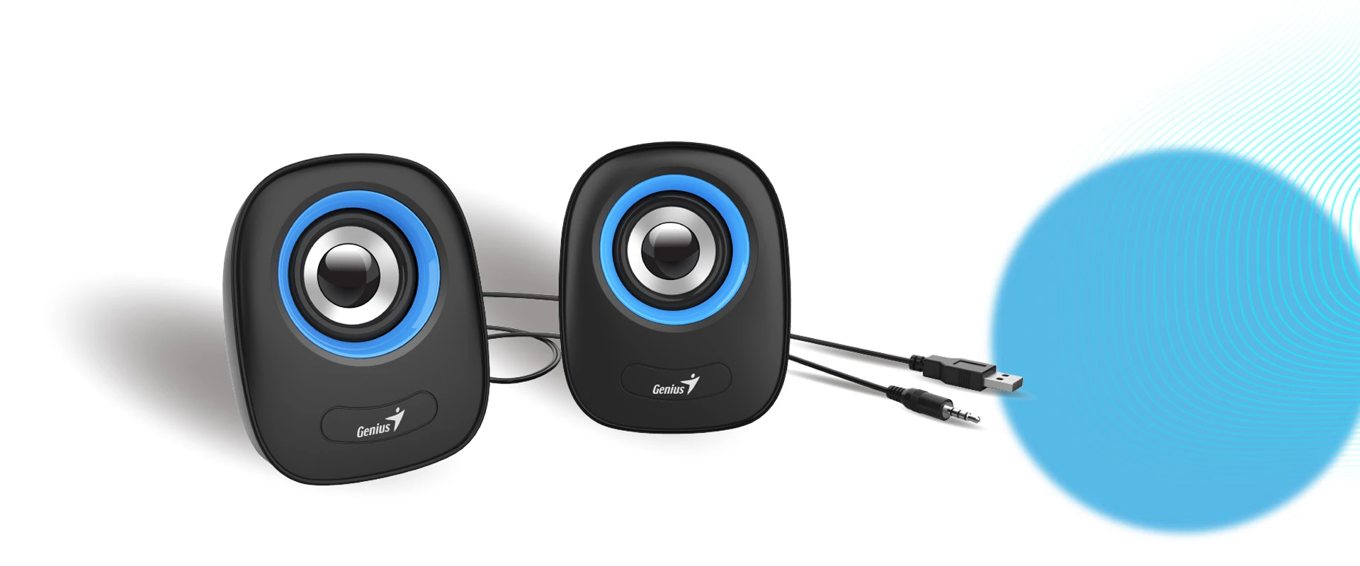 Genius SP-Q160 USB Powered Mini Speakers, Red