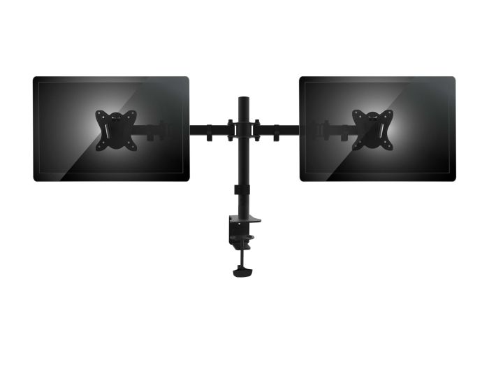 Equip Articulating Dual Monitor Desk Mount, 13 to 27 Inch, Black
