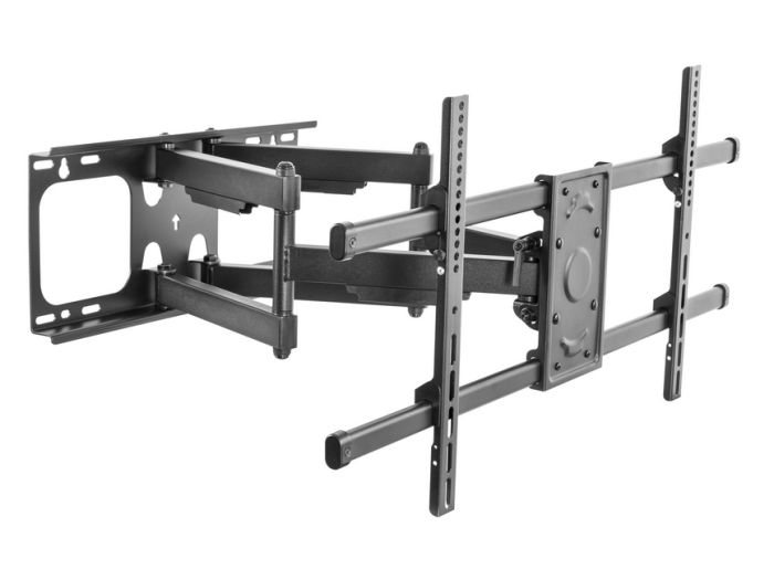 Equip Heavy Duty Full Motion TV Wall Mount, 37 to 90 Inch, 75kg, Black