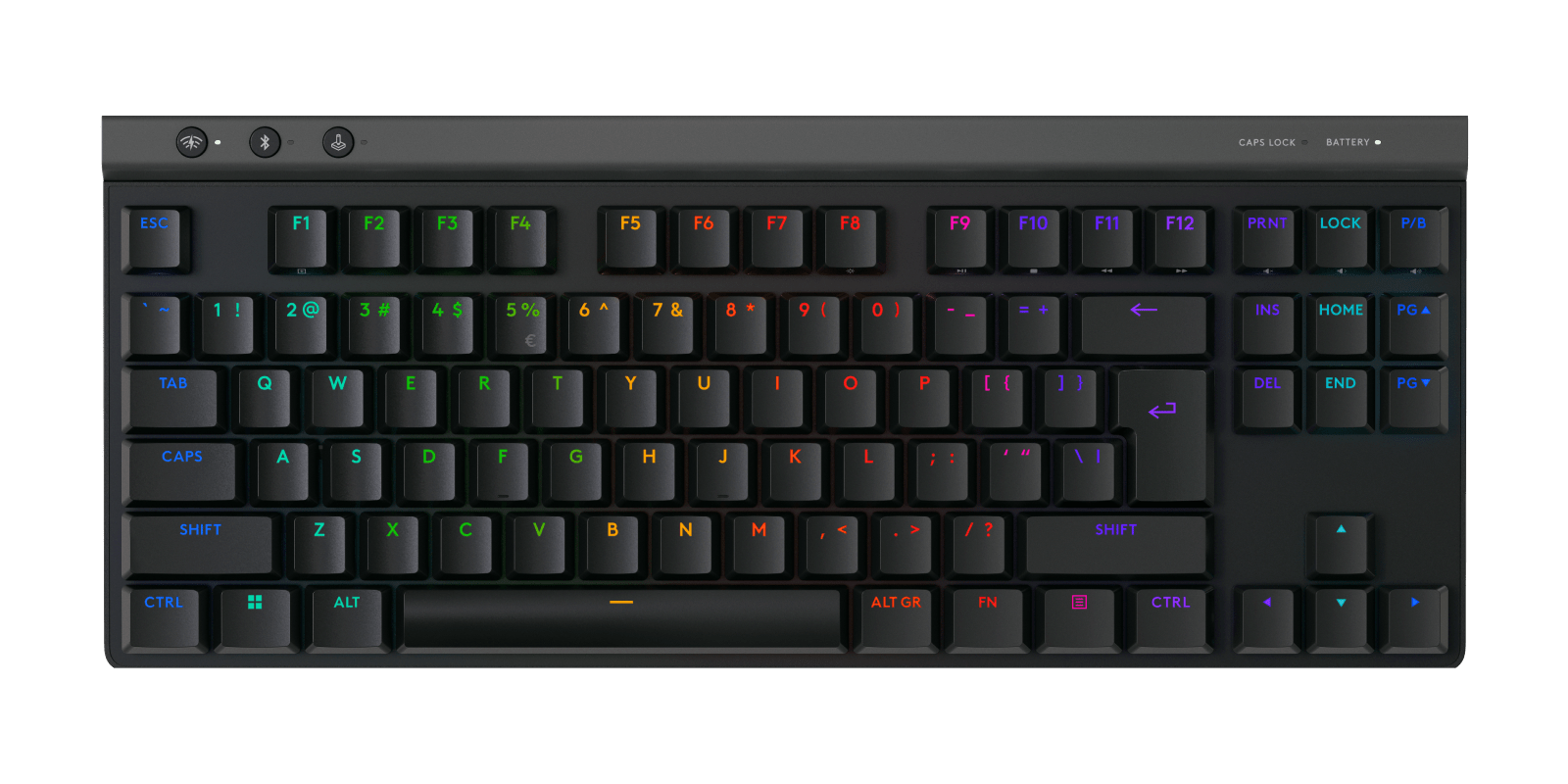 Logitech G515 LIGHTSPEED TKL Wireless Low-Profile Gaming Keyboard, Black