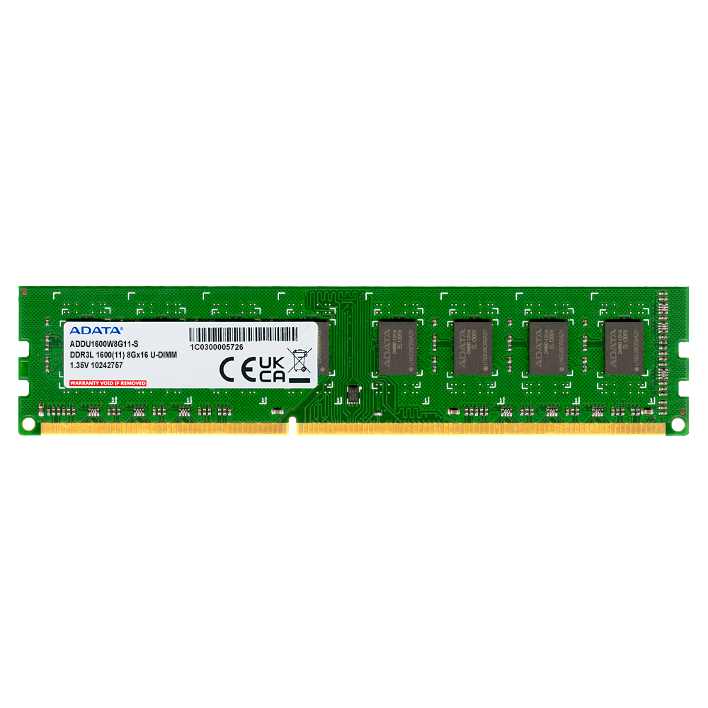 ADATA 8GB Premier DDR3L 1600MHz U-DIMM Desktop Memory