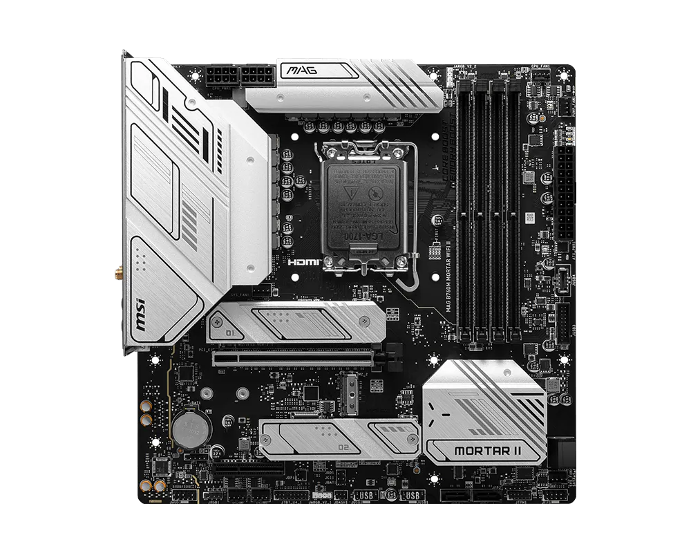 MSI MAG B760M Mortar WiFi II DDR5 Intel LGA1700 Micro-ATX Motherboard