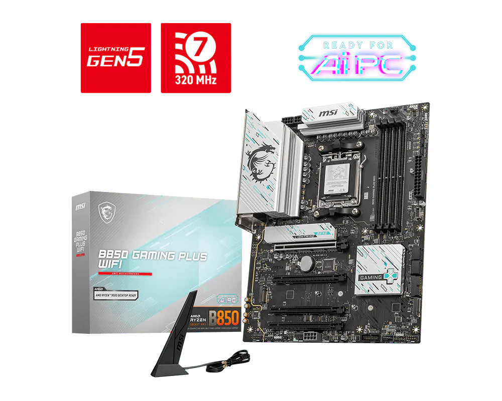 MSI B850 Gaming Plus WiFi AMD AM5 ATX Motherboard