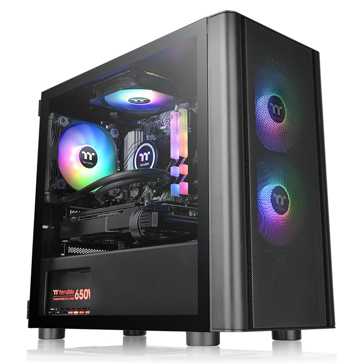 Thermaltake V150 TG ARGB Breeze Edition Micro ATX Case Black