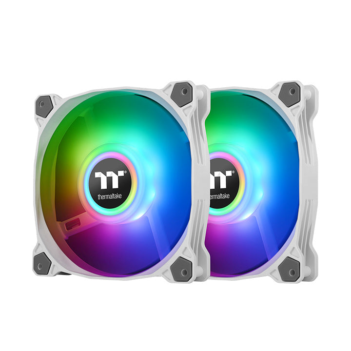 Thermaltake Pure Duo 14 ARGB Sync 140mm Radiator Fan 2 Pack White