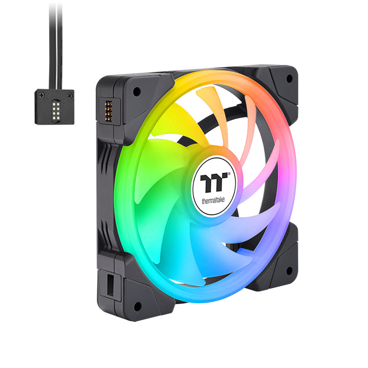 Thermaltake SWAFAN EX14 ARGB Sync 140mm Fan TT Premium Edition 3 Pack Black