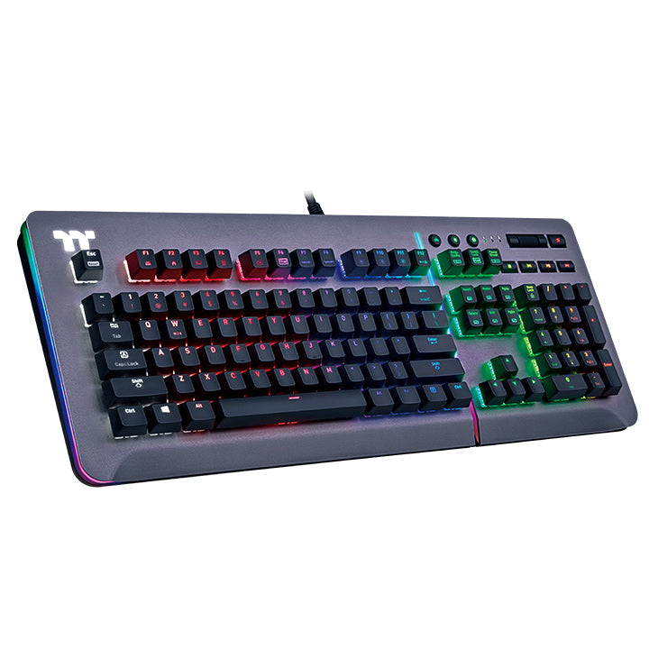 Thermaltake Level 20 RGB Titanium Mechanical Gaming Keyboard Cherry MX Speed Silver