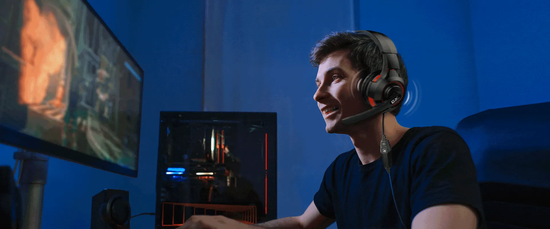 Genius GX Gaming HS-G600V Vibration Gaming Headset with Microphone
