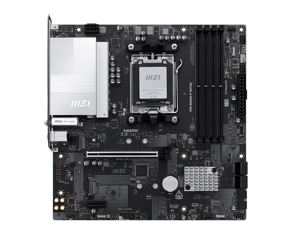 MSI PRO B840M-P WiFi 6E AMD AM5 Micro-ATX Motherboard
