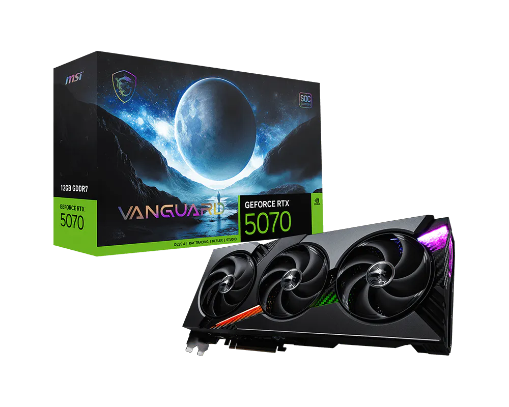 MSI GeForce RTX 5070 Vanguard SOC 12GB GDDR7 Graphics Card