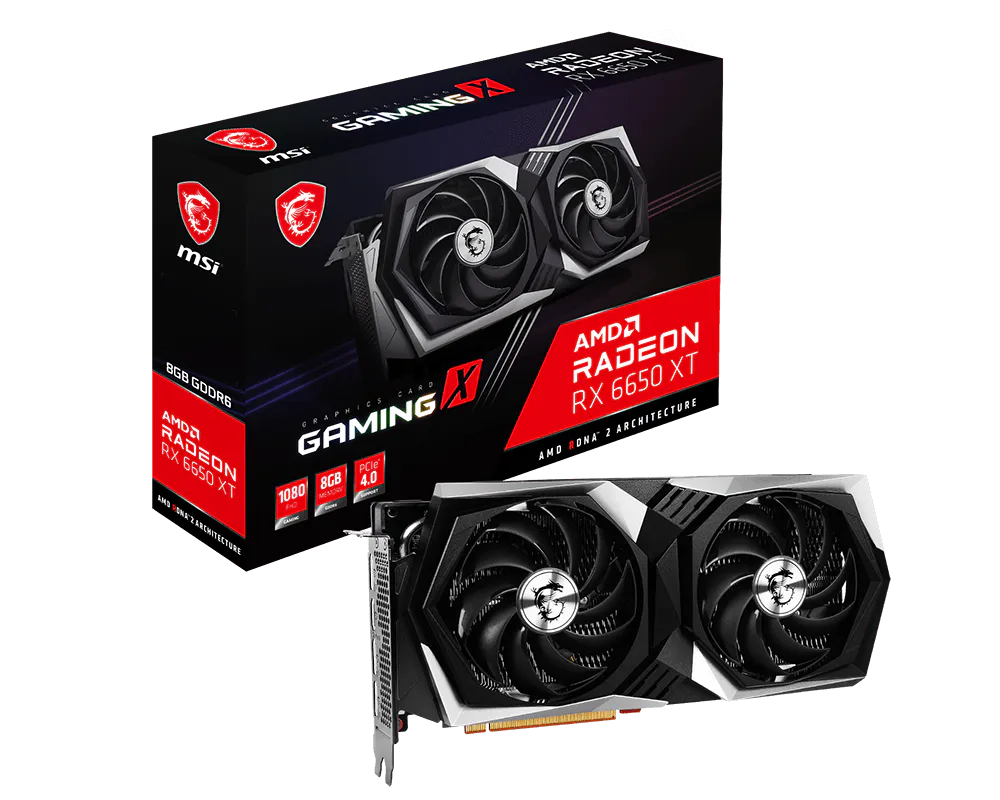 MSI Radeon RX 6650 XT Gaming X 8GB GDDR6 Graphics Card