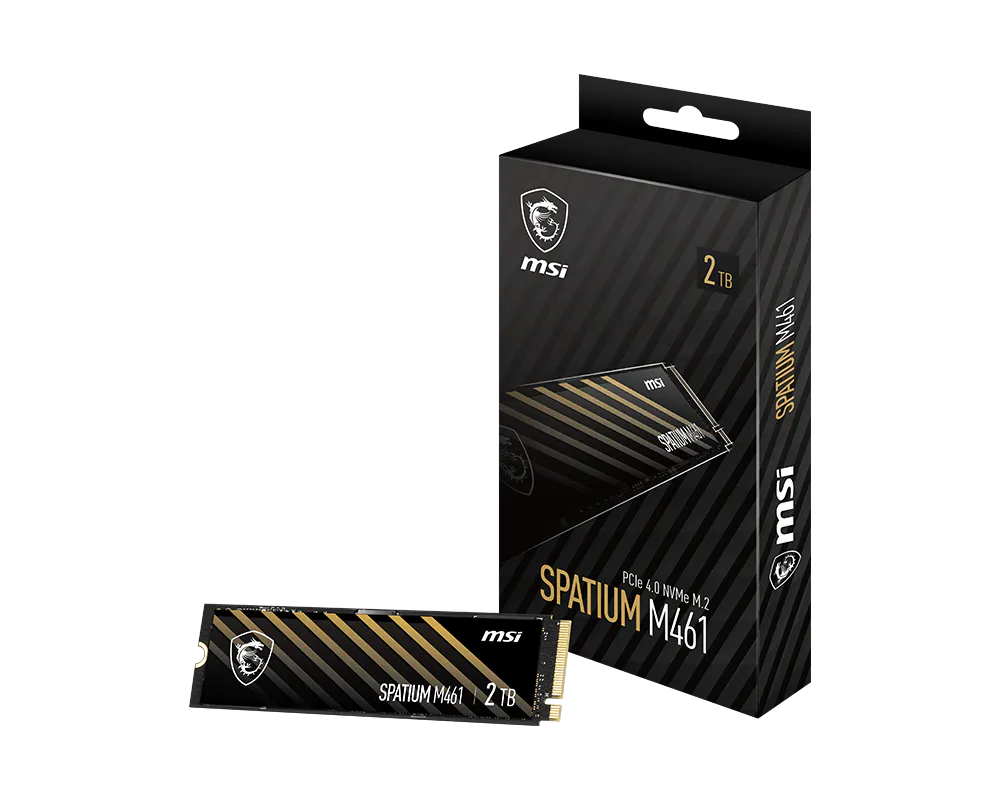 MSI Spatium M461 1TB PCIe 4.0 NVMe M.2 SSD