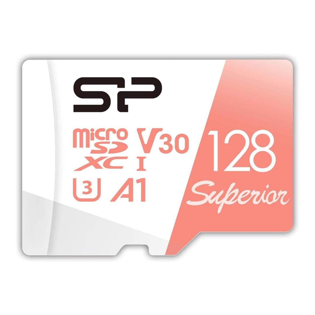 Silicon Power Superior 128GB MicroSDXC UHS-I Class 10 Memory Card SP128GBSTXDV3V20SP